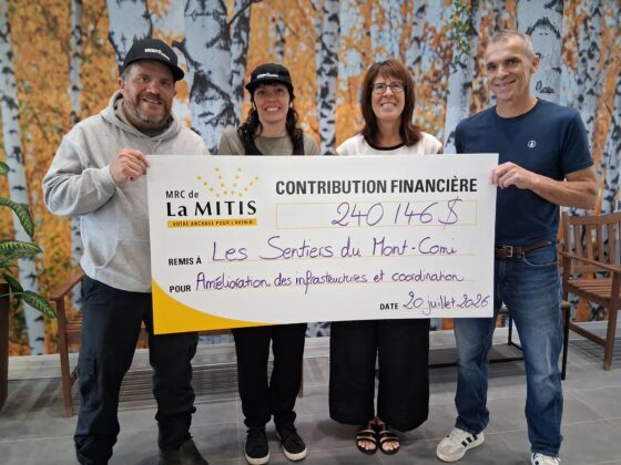 La MRC de La Mitis accorde près de 380 000 $ pour la réalisation de sept projets